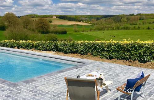 Magnifique longère du Perche avec vue panoramique et piscine pour 9 personnes - Foto 34