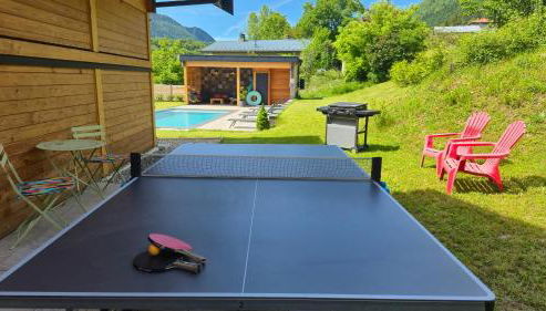 Chalet neuf, Jacuzzi, piscine privée mai-sept, pétanque, proche Paradiski - Foto 4