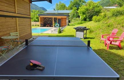 Chalet neuf, Jacuzzi, piscine privée mai-sept, pétanque, proche Paradiski - Foto 38
