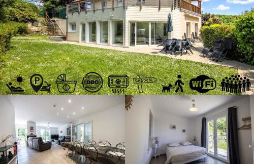 Grand Gîte Nature à Jezainville - Clim, Jardin Privé & Terrasse - 7 lits - Foto 24