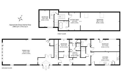 The Timber Barn South Downs West Sussex Sleeps 18 - Foto 28
