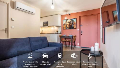 Apollonia Visage du Monde - Clim - Parking - Tram à 2min - Foto 1