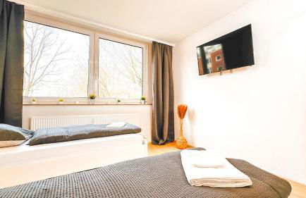 Monteurwohnung mit Balkon und Wohnzimmer - Foto 3