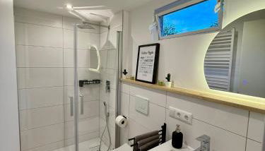 Ferienhaus im Grünen - Entspannen mit Alpakas - Foto 3, towels, Shower