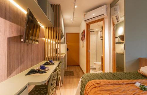 Flat 16 Frente Mar - Lindo e Confortável - STS - Salvador Temporada Studio - Foto 17