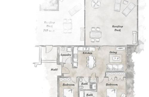 Private Hot Tub The Roost 16 Patio 2BR Downtown - Foto 25