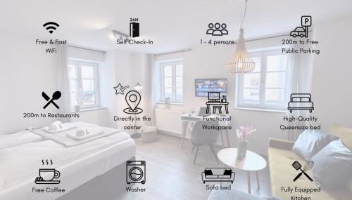 Ferienwohnung Goltan - Zentral - Küche - WIFI - Foto 3