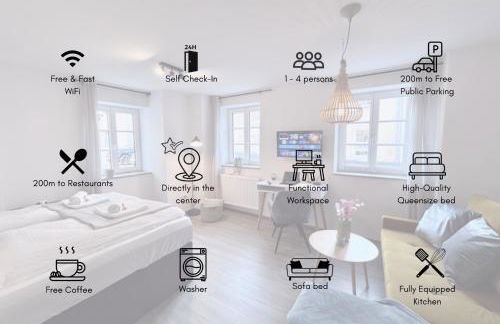 Ferienwohnung Goltan - Zentral - Küche - WIFI - Foto 3