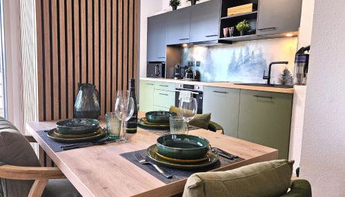 Gîte Forestier - T2 Cosy avec Terrasse & 2 Parkings privatifs -Centre ville - Foto 5, stove