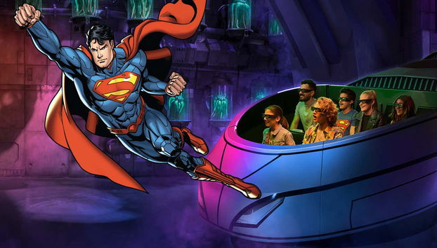 Superhero adventure at the theme park