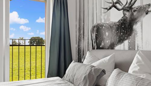 BALANCED Eurasburg Apartments, vollausgestatte Ferienwohnungen auf dem Land - Foto 4, Garden view, towels