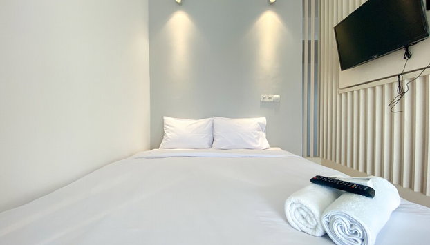 Homey And Elegant Studio Vasanta Innopark Apartment - Foto 3, Habitación