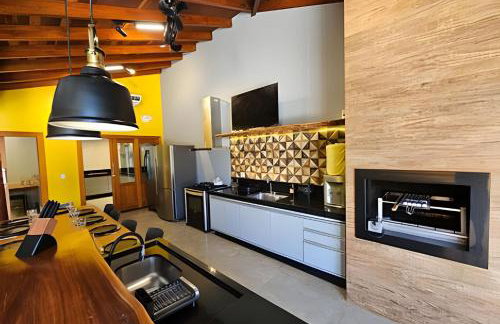 Recanto Sabiá, Área gourmet climatizada, piscina - Foto 25