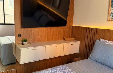 Apartamento moderno, a 200 metros da praia com pátio,piscina e churrasqueira privativa 2 vagas de garagem - Foto 10