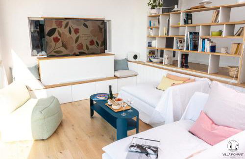 Villa Ponant 5 étoiles à Doëlan, piscine face mer - Foto 9