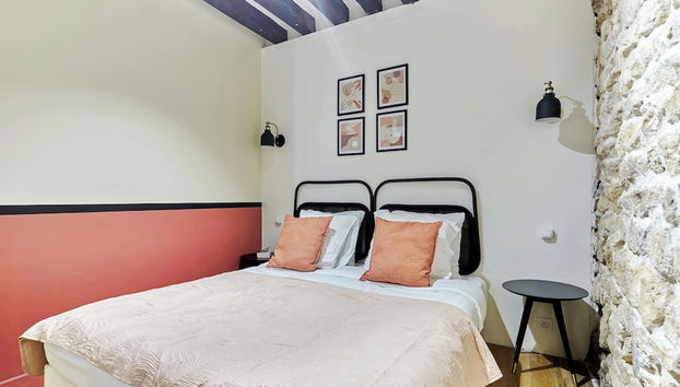 Apartement Pantheon Ile Saint Louis 2 Bdrs - Foto 2, Habitación