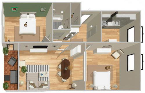 HyggeLiving - DELUXE - 90qm - Balkon - Gartenblick - 55 Zoll TV - Boxspringbetten - Hunde - Kinder - Fahrradkeller - Foto 60