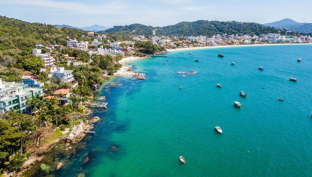 Bird's eye view of Bombinhas