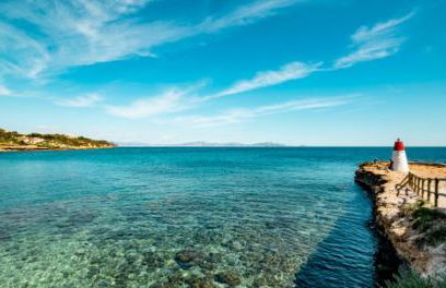 grand studio terrasse de standing, pleine vue village et proche mer - Foto 19