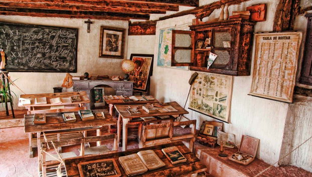 Recreación de una escuela rural