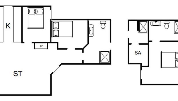 Holiday Home in Henne - Photo 2, Floor plan