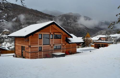Chalet neuf, Jacuzzi, piscine privée mai-sept, pétanque, proche Paradiski - Foto 49