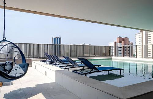 Studio Moderno com Piscina a 5 min a pé do Nubank Parque-901 - Foto 47