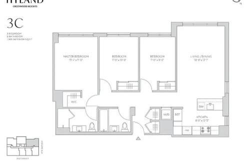194-4C Stylish 3BR 2BA Washer-Dryer Rooftop - Foto 14