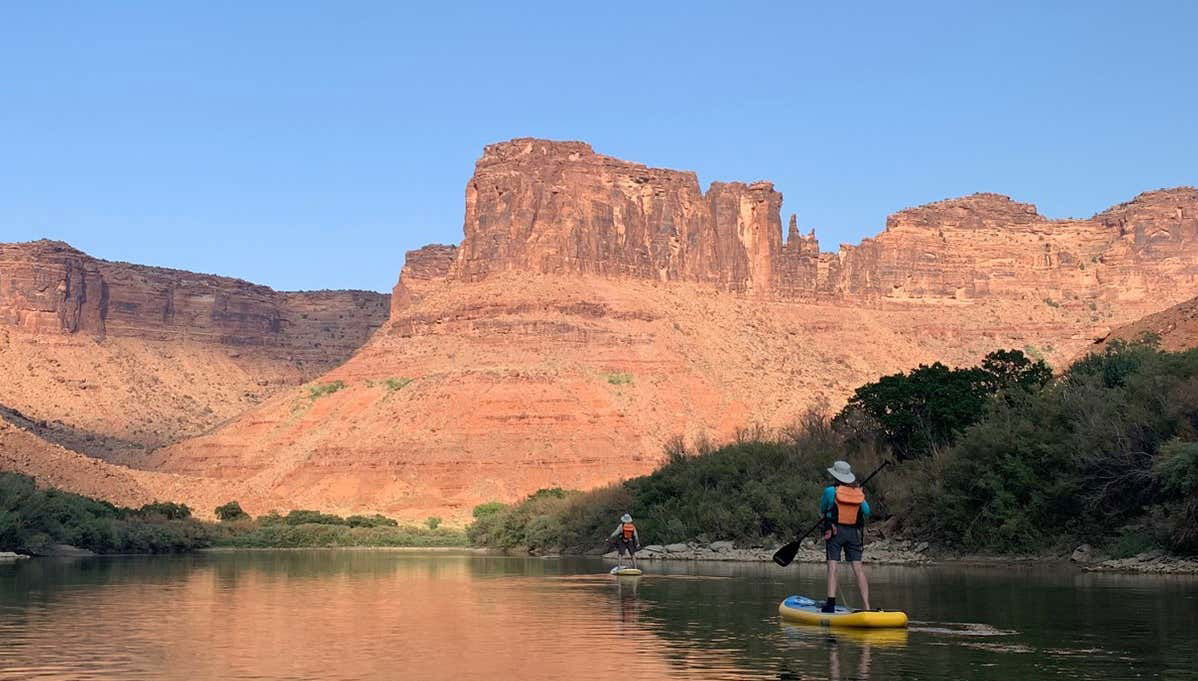 Paddle sur le fleuve Colorado