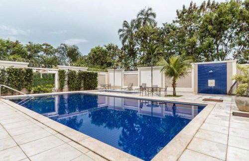 Flats Praia Uberlandia - Apt próximo ao Praia Clube - Area de lazer com Portaria 24 horas, piscina, academia, brinquedoteca, churrasqueira e áreas verdes para caminhadas - Foto 55