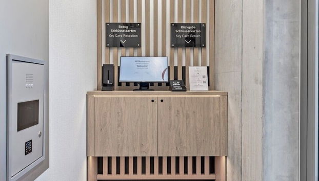 Mostrador de check-in y check-out