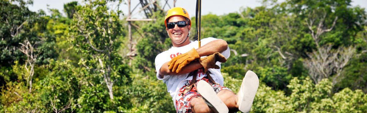 Balade en quad dans la jungle maya + Circuit de tyroliennes
