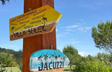 Villa Soleil Piscine Jacuzzi Pétanque Espace bbq billard et salons extérieurs - Foto 18