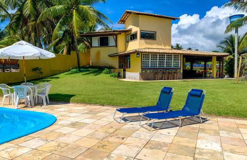 Casa à Beira Mar, piscina e 4 suítes na praia de Ipioca-Maceió-AL - Vila Ipioca - Foto 5
