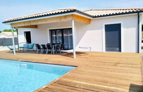 L'Océane Villa 8 pers. PISCINE CLIM WIFI océan - Foto 1