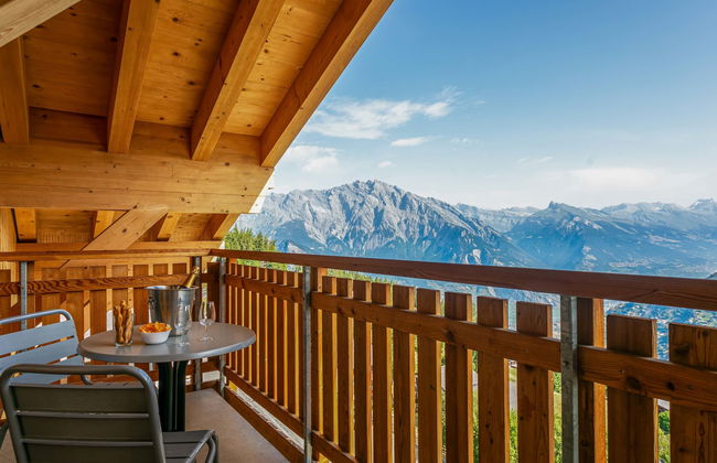 T-Resort La Tzoumaz 4p8 vue vallée - Foto 14