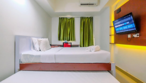 Relaxing Studio At 21Th Floor Evenciio Margonda Apartment - Foto 4, Habitación