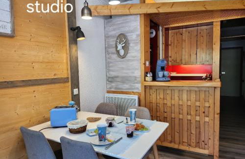 Arc 2000 -location de 2 appartements et 1 studio avec balcon et vue - Foto 6