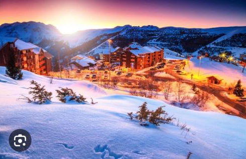 Sunny studio Mountain View balcony Alpe d Huez Studio ensoleillé balcon vue montagne - Foto 21