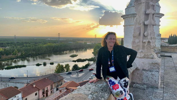 Viste sul Duero dal tetto della chiesa di San Antolín