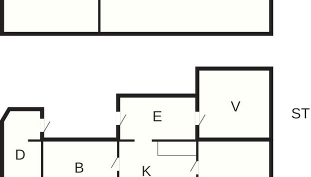 6 Person Holiday Home in Logstor - Foto 5, Plano