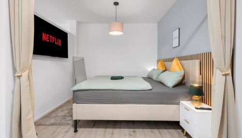 Exklusives Studio - Zentral Innenstadtlage - Kostenloser Parkplatz - Aufzug - Modern für bis zu 4 Personen - Smart Home - Foto 5