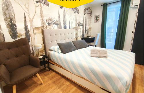 CASA REINE JEANNE- ideal groups & family -CENTRAL near train station - PARKING - New&CONFORT-AC - Foto 12