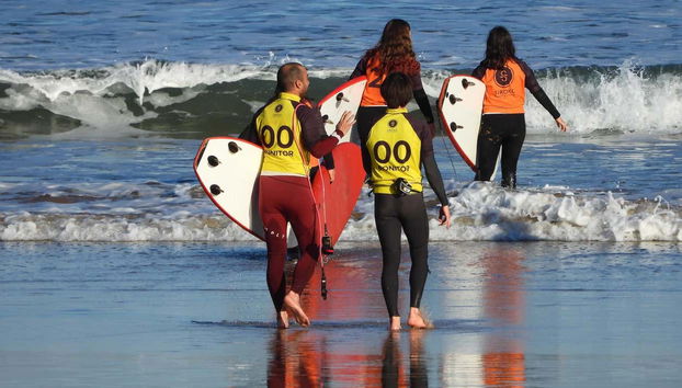 Prontos para entrar na água