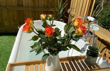 Cosy dog friendly lodge with an outdoor bath on the Isle of Wight - Foto 3