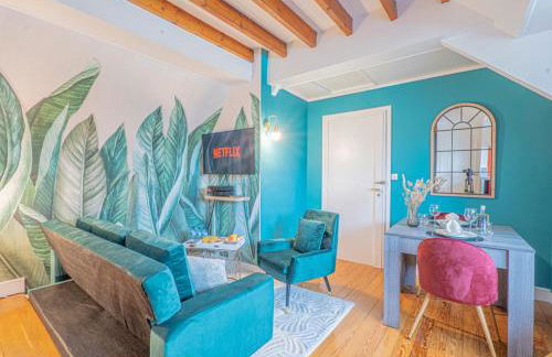 Le Cocon de la Cathédrale - Hypercentre Evreux - Jungle Chic - Vue sur l'Iton et Cathédrale - Foto 11