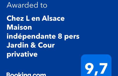 Chez L en Alsace Maison indépendante 8 pers Jardin & Cour privative - Photo 41