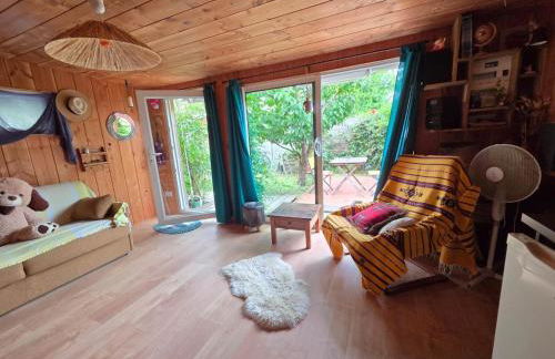 Studio bois avec terrasse et jardin bassin et océan - Foto 21