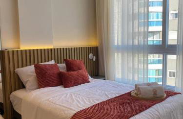 Apê a 450mt Praia da Vila - split, piscina com vista, BBQ e garagem coberta - Photo 20