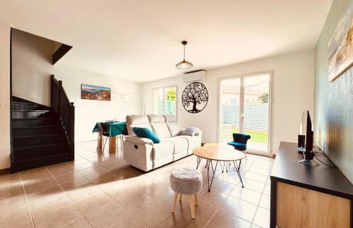 10min de la mer Maison 6 personnes avec climatisation jardin - Foto 15